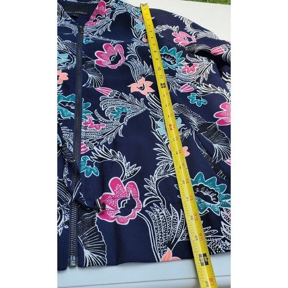 Bright Banana Republic spring Floral tropical Jacket size Large outdoor vacation - Picture 3 of 6